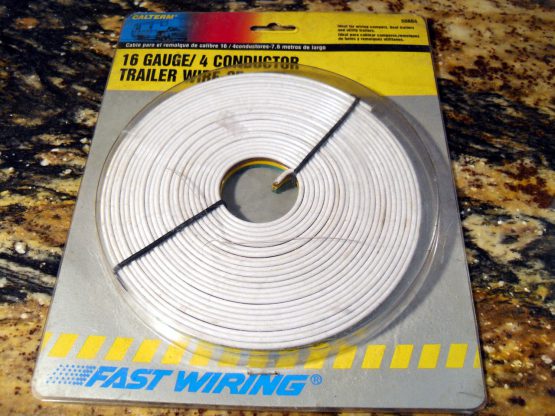 25 Feet Primary Trailer Light Cable Wiring 16-4 4 Parallel Bonded Wire 16 Gauge New