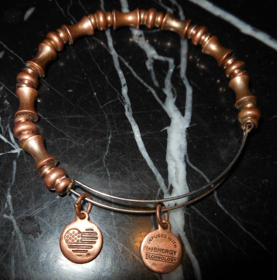 Alex And Ani Bracelet Round Copper Beads Charms Discontinued
