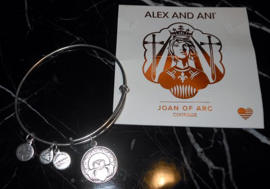 Alex And Ani Courage Joan of Arc Bangle Bracelet Rafaelian Silver Bracelet RARE