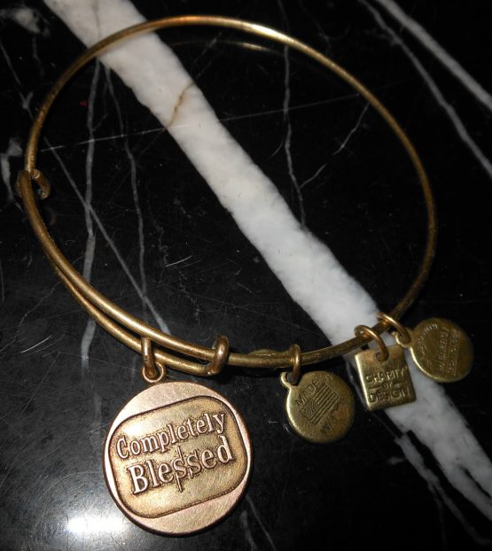 Alex And Ani Completely Blessed Religious Charm Copper Gold Bracelet