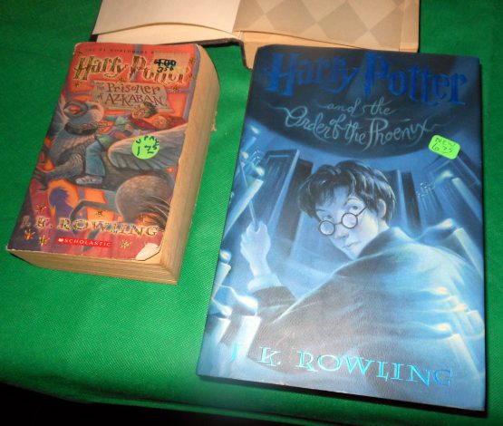 Lot 3 Harry Potter Books Phoenix Azkaban Soft Hard Cover J.K. Rowling