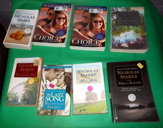 Nicholas Sparks Lot of 8 Books Vintage Novel Non-fiction Romance Drama