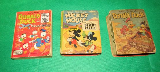 Lot 3 Vintage Donald Duck Mickey Mouse Pocket Books Walt Disney 1973 1946 1948