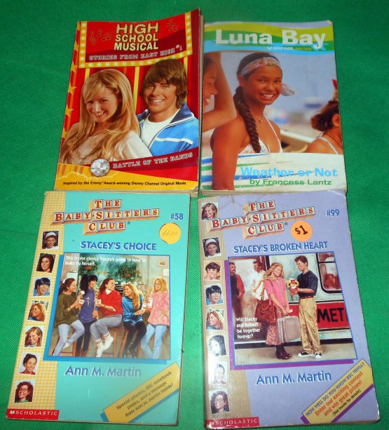 Lot 4 Books Vintage High School Musical Luna Bay The Baby Sitters Club
