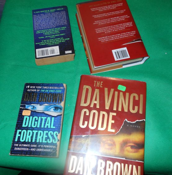 Lot of 4 Books Dan Brown The Da Vinci Code Digital Fortress