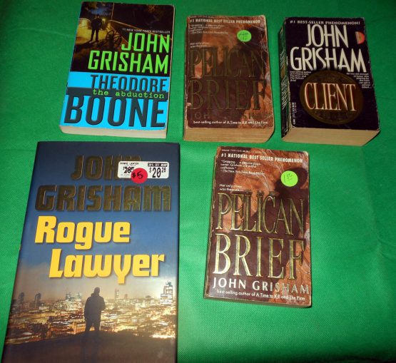 Lot of 5 Books John Grisham Vintage Paperback Pelican Brief Client Rogue Lawyer