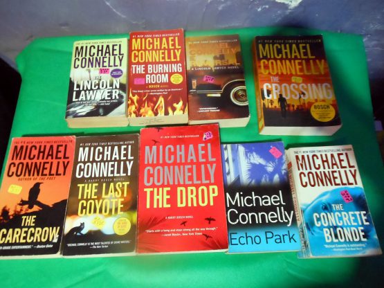 Lot of 9 Books Michael Connelly The Lincoln Lawyer Burning Room Scarecrow Last Coyote
