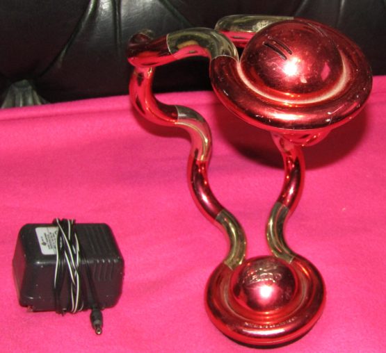 Richard Zawitz Tangle Red-Gold Chrome Light Flexible 12V Adjustable Desk Table Lamp